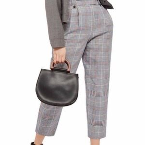 Topshop NWT Tapered Leg Shape Plaid Pant Size 8
